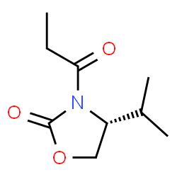 ChemSpider 2D Image | (R)-4-Isopropyl-3-propionyl-2-oxazolidinone | C9H15NO3