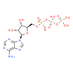ChemSpider 2D Image | ATP-alpha-32P | C10H16N5O13P232P