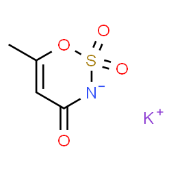 ChemSpider 2D Image | Acesulfame potassium | C4H4KNO4S