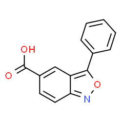 ChemSpider 2D Image | 3-Phenyl-2,1-benzoxazole-5-carboxylic acid | C14H9NO3
