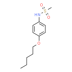 ChemSpider 2D Image | N-(4-Pentyloxy-phenyl)-methanesulfonamide | C12H19NO3S