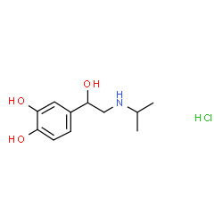 ChemSpider 2D Image | Isoproterenol hydrochloride | C11H18ClNO3