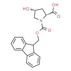ChemSpider 2D Image | fmoc-d-cis-hyp-oh | C20H19NO5