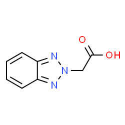 ChemSpider 2D Image | Benzotriazole-2-acetic acid | C8H7N3O2