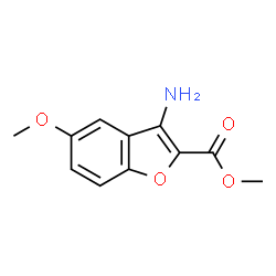 ChemSpider 2D Image | Methyl 3-amino-5-methoxy-1-benzofuran-2-carboxylate | C11H11NO4