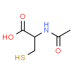 ChemSpider 2D Image | DL-N-Acetylcysteine | C5H9NO3S