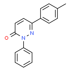 ChemSpider 2D Image | 6-(4-Methylphenyl)-2-phenyl-3(2H)-pyridazinone | C17H14N2O