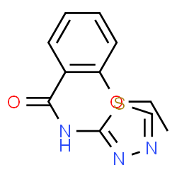 ChemSpider 2D Image | 2-Ethoxy-N-(1,3,4-thiadiazol-2-yl)benzamide | C11H11N3O2S