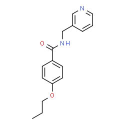 ChemSpider 2D Image | 4-Propoxy-N-(3-pyridinylmethyl)benzamide | C16H18N2O2