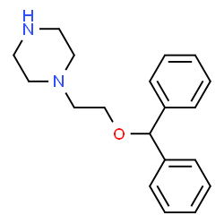 ChemSpider 2D Image | 1-(2-Benzhydryloxy-ethyl)-piperazine | C19H24N2O