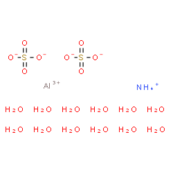 ChemSpider 2D Image | Ammonium aluminum disulfate dodecahydrate | H28AlNO20S2