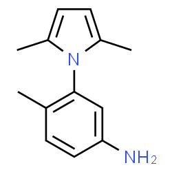 ChemSpider 2D Image | 3-(2,5-dimethyl-1-pyrrolyl)-4-methylaniline | C13H16N2