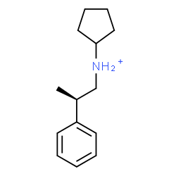 ChemSpider 2D Image | N-[(2R)-2-Phenylpropyl]cyclopentanaminium | C14H22N