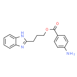 ChemSpider 2D Image | 3-(1H-Benzimidazol-2-yl)propyl 4-aminobenzoate | C17H17N3O2
