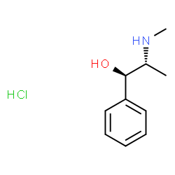 ChemSpider 2D Image | (-)-Pseudoephedrine Hydrochloride | C10H16ClNO