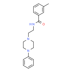 ChemSpider 2D Image | 3-Methyl-N-[2-(4-phenyl-1-piperazinyl)ethyl]benzamide | C20H25N3O