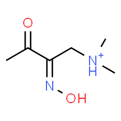 ChemSpider 2D Image | (2E)-2-(Hydroxyimino)-N,N-dimethyl-3-oxo-1-butanaminium | C6H13N2O2