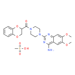 ChemSpider 2D Image | Doxazosin mesylate | C24H29N5O8S