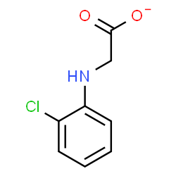 ChemSpider 2D Image | [(2-Chlorophenyl)amino]acetate | C8H7ClNO2