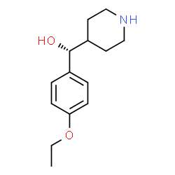 ChemSpider 2D Image | (R)-(4-Ethoxyphenyl)(4-piperidinyl)methanol | C14H21NO2