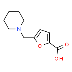 ChemSpider 2D Image | 5-(1-Piperidinylmethyl)-2-furoic acid | C11H15NO3