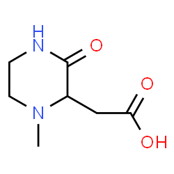 ChemSpider 2D Image | (1-Methyl-3-oxo-2-piperazinyl)acetic acid | C7H12N2O3
