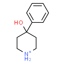 ChemSpider 2D Image | 4-Hydroxy-4-phenylpiperidinium | C11H16NO