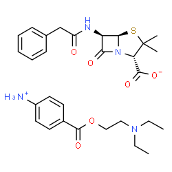 ChemSpider 2D Image | Procaine benzylpenicillin | C29H38N4O6S