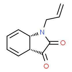 ChemSpider 2D Image | (3aR,7aS)-1-Allyl-3a,7a-dihydro-1H-indole-2,3-dione | C11H11NO2
