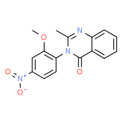 ChemSpider 2D Image | nitromethaqualone | C16H13N3O4