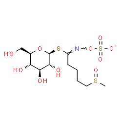 ChemSpider 2D Image | 4-methylsufinylbutyl glucosinolate | C12H22NO10S3