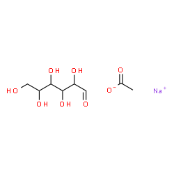 ChemSpider 2D Image | Sodium acetate - hexose (1:1:1) | C8H15NaO8
