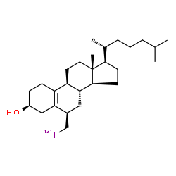 ChemSpider 2D Image | 6Î²-Iodomethylcholesterol-131I | C27H45131IO
