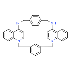 ChemSpider 2D Image | 17,24-Diaza-1,9-diazoniaheptacyclo[23.6.2.2~9,16~.2~19,22~.1~3,7~.0~10,15~.0~26,31~]octatriaconta-1(32),3(38),4,6,9,11,13,15,19,21,25(33),26,28,30,34,36-hexadecaene | C34H30N4