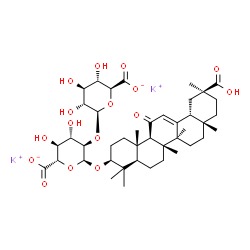ChemSpider 2D Image | Dipotassium Glycyrrhizinate | C42H60K2O16