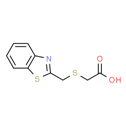 ChemSpider 2D Image | 2-[(2-Benzothiazolylmethyl)thio]acetic acid | C10H9NO2S2