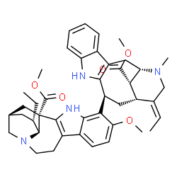 ChemSpider 2D Image | Methyl (4alpha)-13-methoxy-14-[(3beta,19E)-17-methoxy-17-oxovobasan-3-yl]ibogamine-18-carboxylate | C43H52N4O5