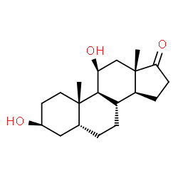 ChemSpider 2D Image | (3beta,5beta,11beta)-3,11-Dihydroxyandrostan-17-one | C19H30O3
