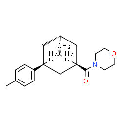 ChemSpider 2D Image | [(1S,5S)-3-(4-Methylphenyl)adamantan-1-yl](4-morpholinyl)methanone | C22H29NO2