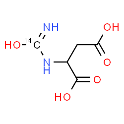 ChemSpider 2D Image | N-[Hydroxy(imino)(~14~C)methyl]aspartic acid | C414CH8N2O5