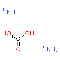 ChemSpider 2D Image | (~13~C)Carbonic acid bis(~15~N)ammoniate | 13CH815N2O3