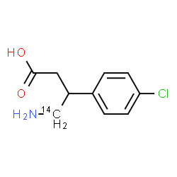 ChemSpider 2D Image | 4-Amino-3-(4-chlorophenyl)(4-~14~C)butanoic acid | C914CH12ClNO2