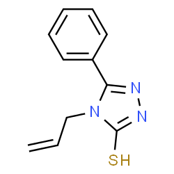 ChemSpider 2D Image | 4-allyl-3-phenyl-4,5-dihydro-1H-1,2,4-triazole-5-thione | C11H11N3S