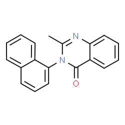 ChemSpider 2D Image | 2-Methyl-3-(1-naphthyl)-4(3H)-quinazolinone | C19H14N2O