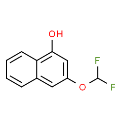 ChemSpider 2D Image | 2-(Difluoromethoxy)-4-naphthol | C11H8F2O2