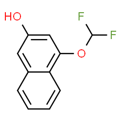 ChemSpider 2D Image | 1-(Difluoromethoxy)-3-naphthol | C11H8F2O2