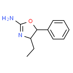 ChemSpider 2D Image | 4-Ethyl-5-phenyl-4,5-dihydro-1,3-oxazol-2-amine | C11H14N2O