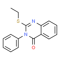 ChemSpider 2D Image | 2-Ethylsulfanyl-3-phenyl-3H-quinazolin-4-one | C16H14N2OS