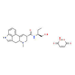 ChemSpider 2D Image | (8alpha)-N-[(2S)-1-Hydroxy-2-butanyl]-6-methyl-9,10-didehydroergoline-8-carboxamide (2Z)-2-butenedioate (1:1) | C24H29N3O6