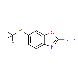 ChemSpider 2D Image | 6-[(Trifluoromethyl)sulfanyl]-1,3-benzoxazol-2-amine | C8H5F3N2OS